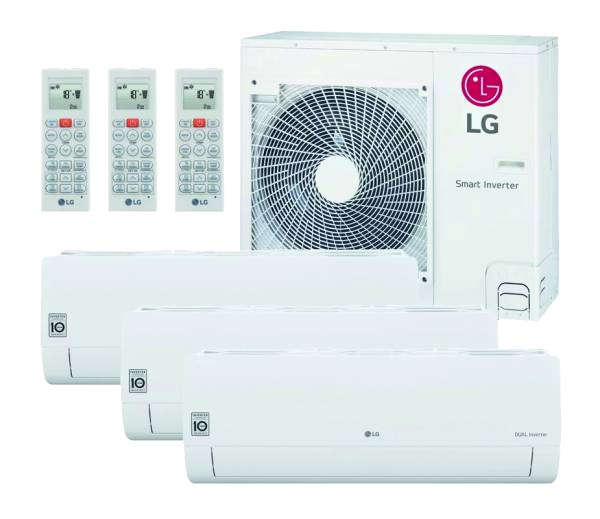 LG Multi-Split-Klimaanlage mit 3 Innengeräten