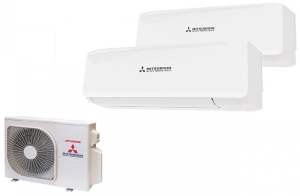 Mitsubishi Klimaanlage Multi-Split SCM: 40 ZS + 1x SRK 20 +1x SRK 25 
