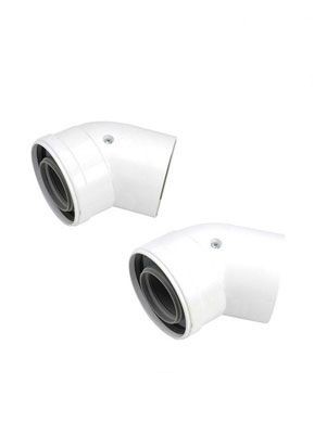 Viessmann AZ-Bogen 45° (flexible) DN60/100 (2 Stk.)