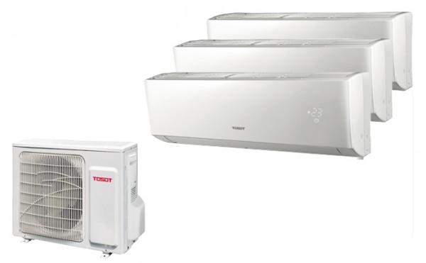 Tosot Multi Split Anlage (7,1 kW) mit bis zu 3 Innengeräte 2,6/ 3,5/ 5,1 kW