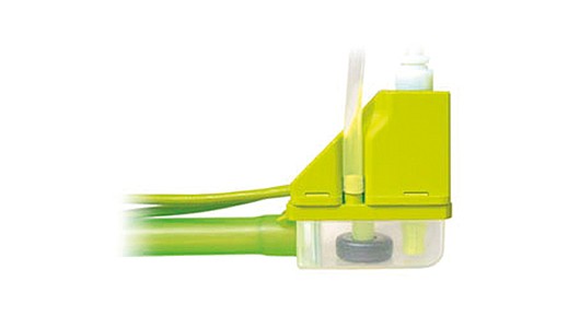 Kondensatpumpe: Aspen Silent + Mini-Lime mit weißem Kanal