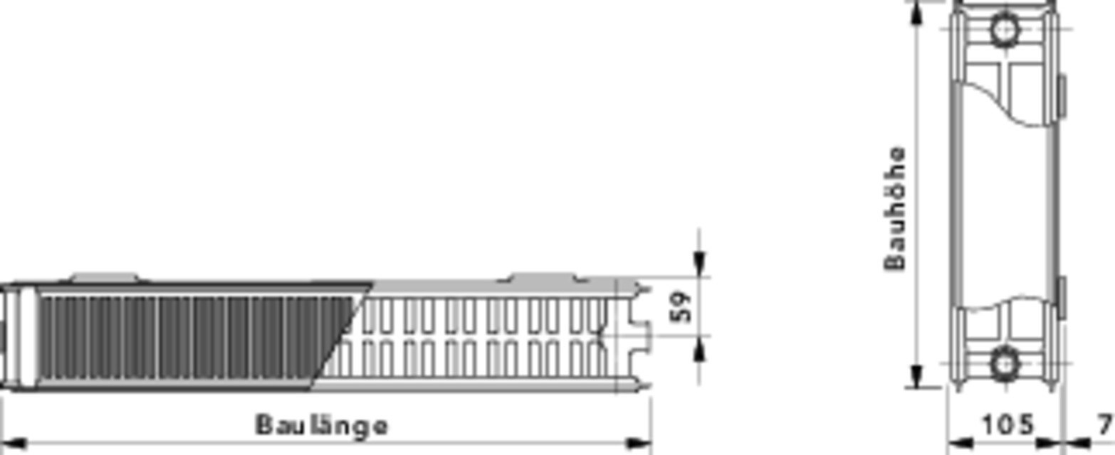 COSMO Heizkörper Profil Kompakt Typ 22, div. Größen