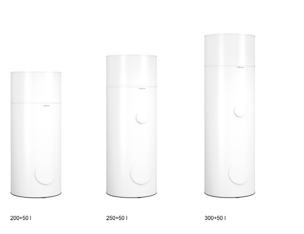 Viessmann Vitocell Modular 100-VE – Kombispeicher für Wärmepumpen, 200/250/300 l + 50 l Puffer