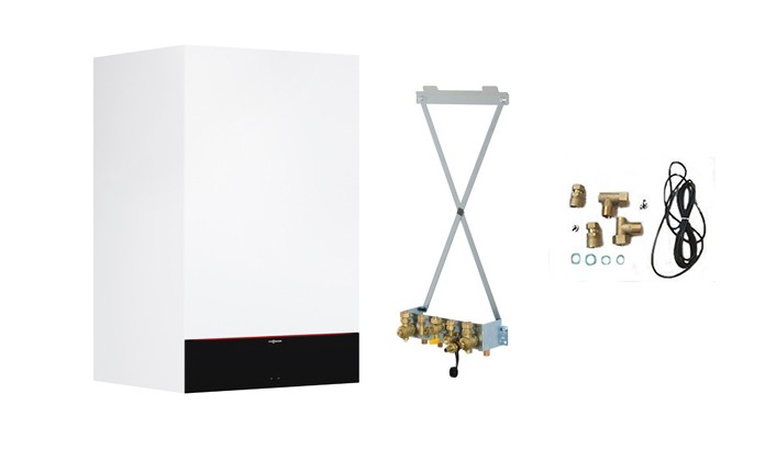 "Viessmann Gasheizung Vitodens 200-W Set inkl. Anschluss-Set"